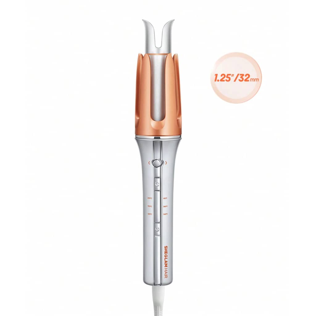 دستگاه فر مو شیگلم sheglam سایز ۲۵ mm اورجینال